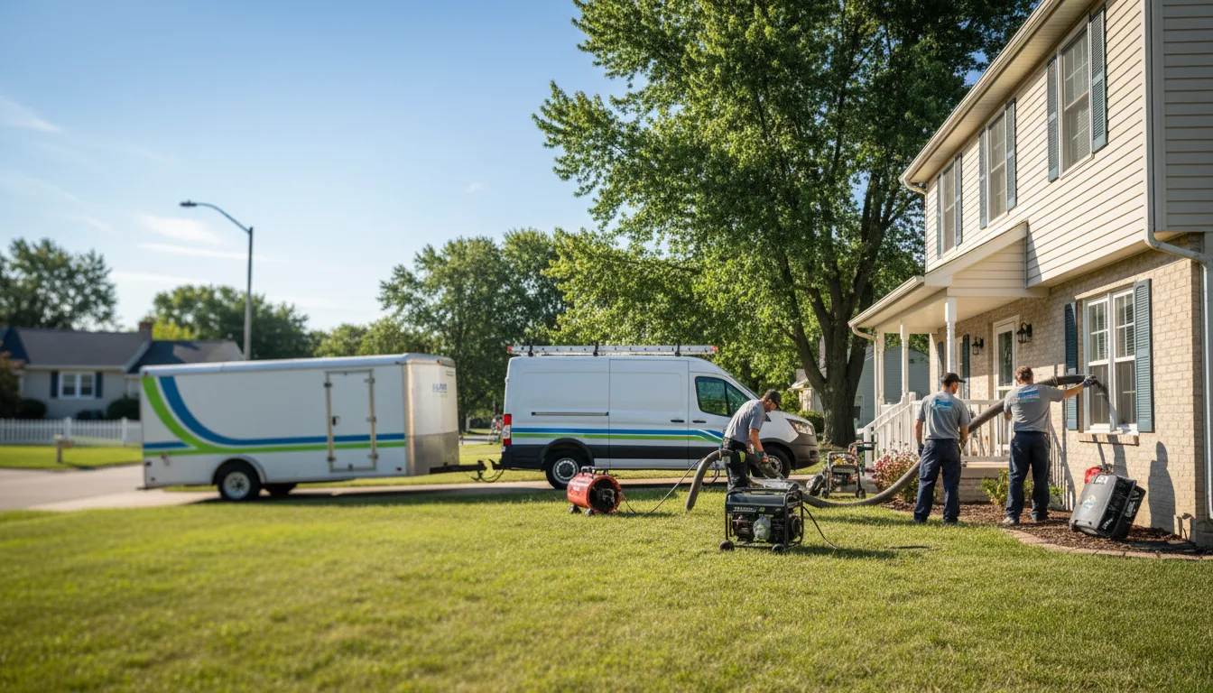 Flooded Basement Restoration And Cleanup With Repair in Mccracken, KS near me